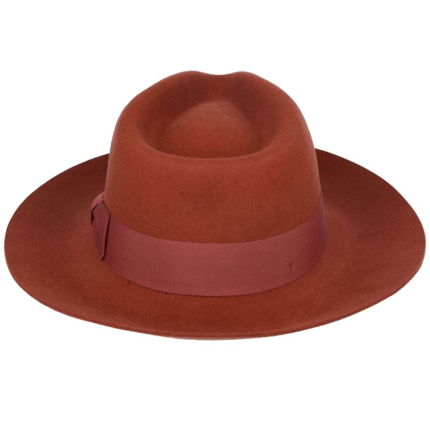 so you can flip it up and down Fedora Hat Gladwin Bond Grace Snap-Brim Wool Stiff and snap-brim Felt Hats