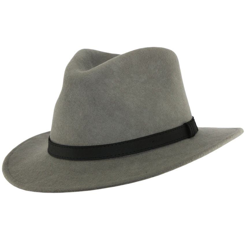 Handmade MAZ Crushable Wool Felt Trilby Hat 