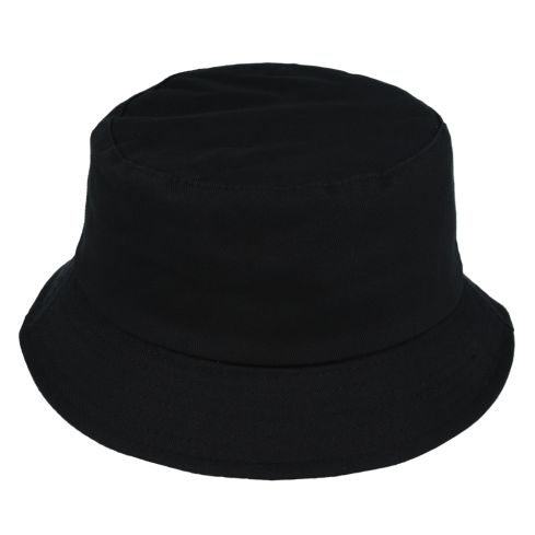 Maz Cotton Fisherman Bucket Hat - Black