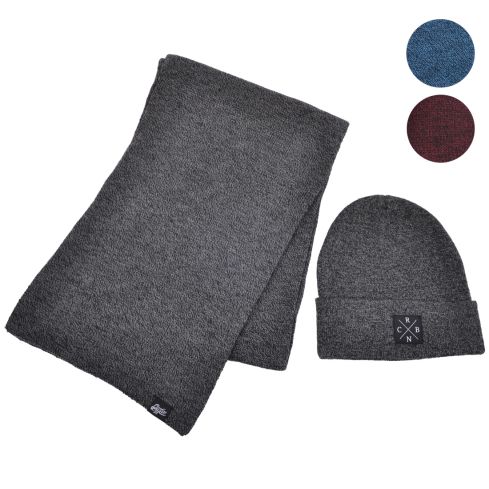 Carbon212 Unisex set of scarf & Beanie Hat 
