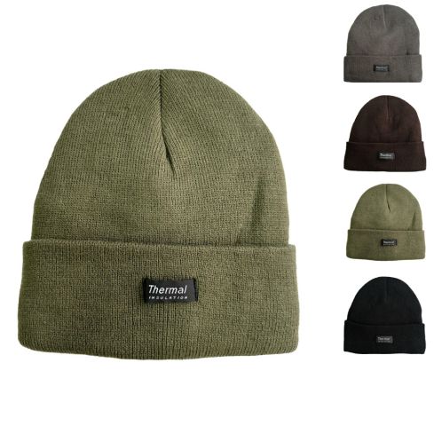 Maz Thermal Beanie with Warm Fleece Lining - Mix Colours
