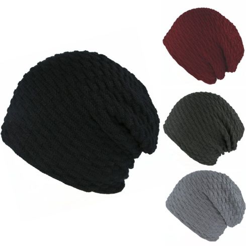Maz Striped Long Beanie With Lining - Assorted Colours