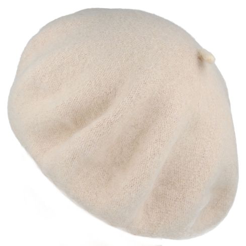Maz 50% Pure Wool French Beret - Beige