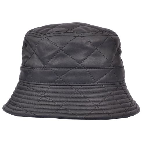 CARBON 212 PACKABLE BUCKET HAT  - QUILTED PVC- Black 