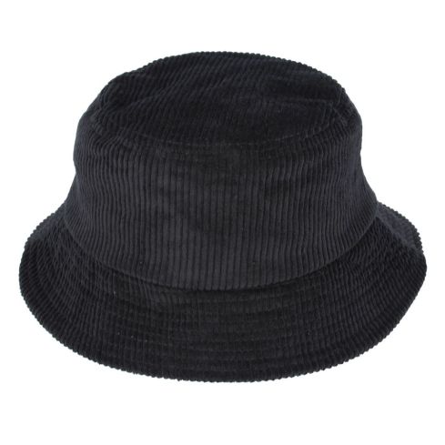 Maz Corduroy Fisherman Bucket Hat - Black