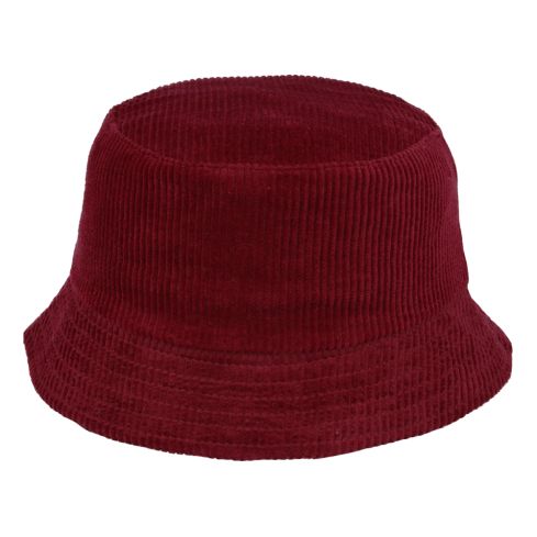 Maz Corduroy Fisherman Bucket Hat - Burgundy