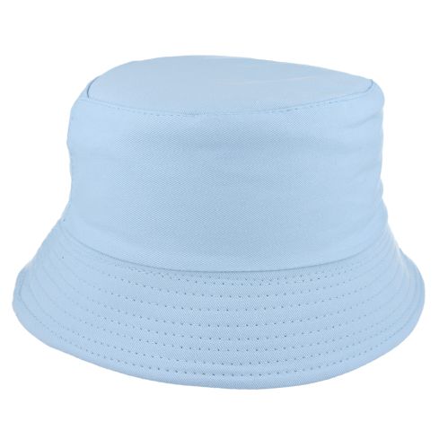 Plain Blank Cotton Fisherman Bucket Hat - Baby Blue