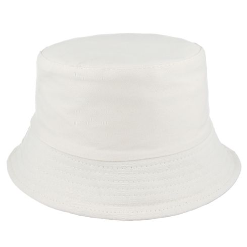 Plain Blank Cotton Fisherman Bucket Hat - Beige