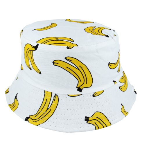 Banana Print Summer Cotton Fisherman Bucket Hat
