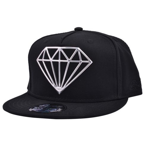 Carbon212 Hotpress Diamond Snapback - Black