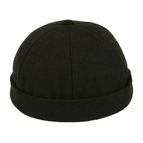 Maz Wool Docker Rolled Cuff Retro Fashion Brimless Hats