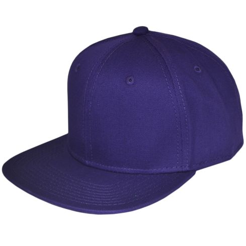Plain Snapback Cap - Purple