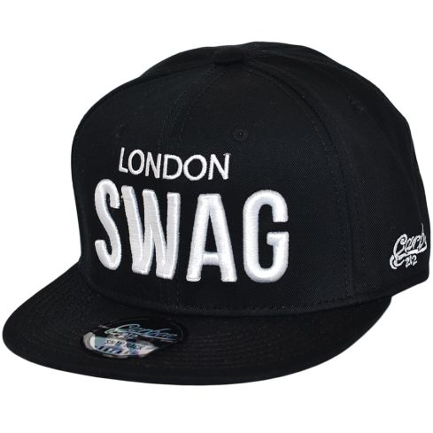 Carbon212 London Swag Snapback Cap - Black 