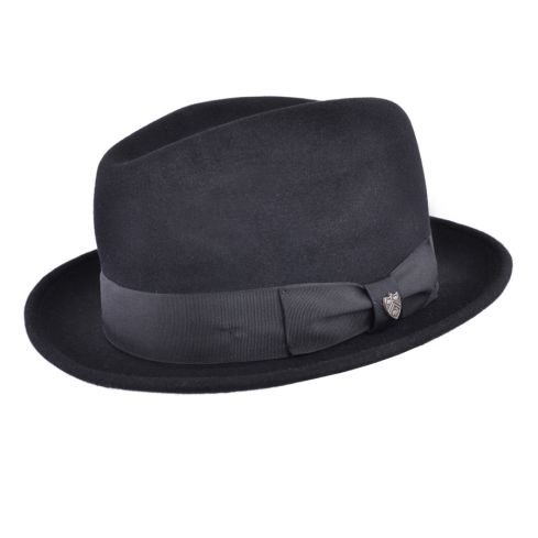 Gladwin Bond Fur Felt Trilby Hat - Black