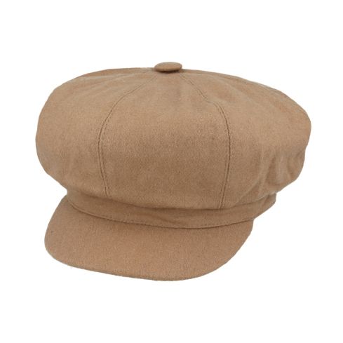 G&H Wool Spitfire Bakerboy Caps - Camel