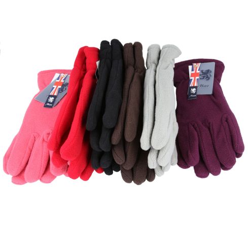 Maz Women's Thermal Fleece Winter Gloves - Mix Color