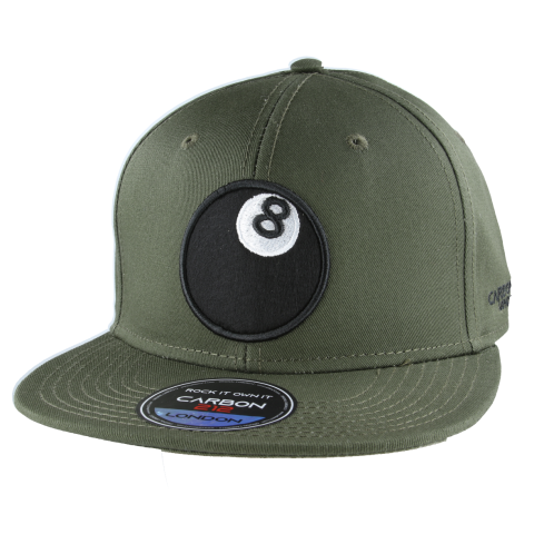 Carbon 212 Billiards 8-Ball Snapback Cap - Army Green