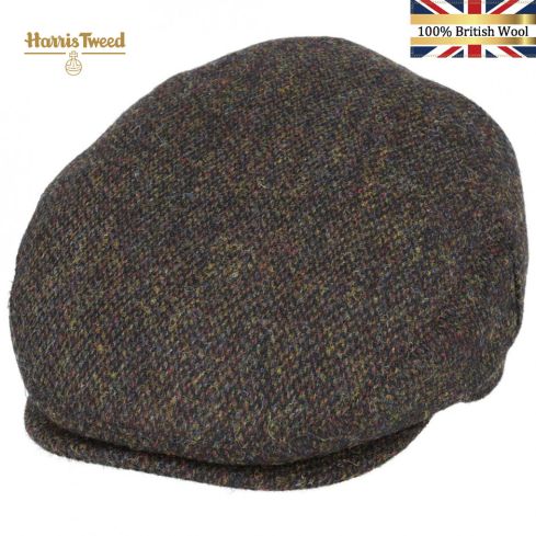 Gladwin Bond Harris Tweed Wool Flat Caps