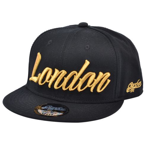 Carbon212 London Snapback Cap - Black-Gold