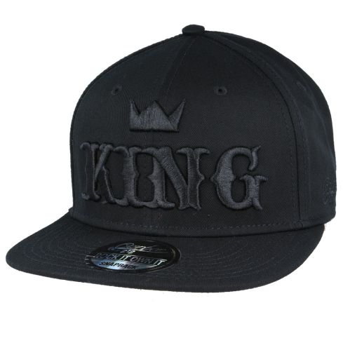 Carbon212 King Snapback Cap - Black/Black 