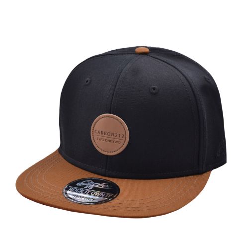 Carbon212 Extreme Edition Round Patch Snapback - Black-Camel
