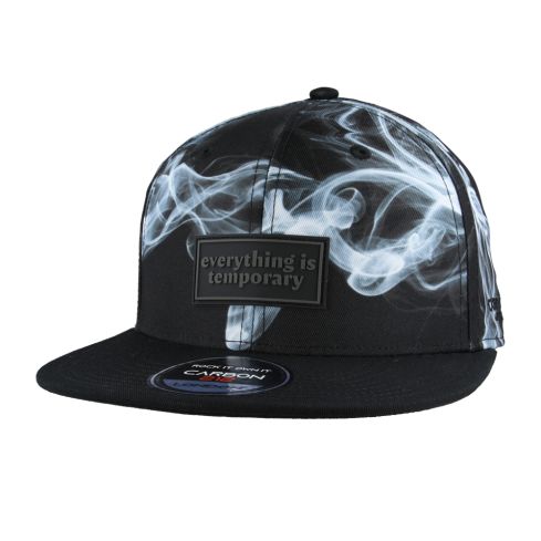 Carbon 212 Air Sign Smoke Everything Is Temporary Snapback - Black 
