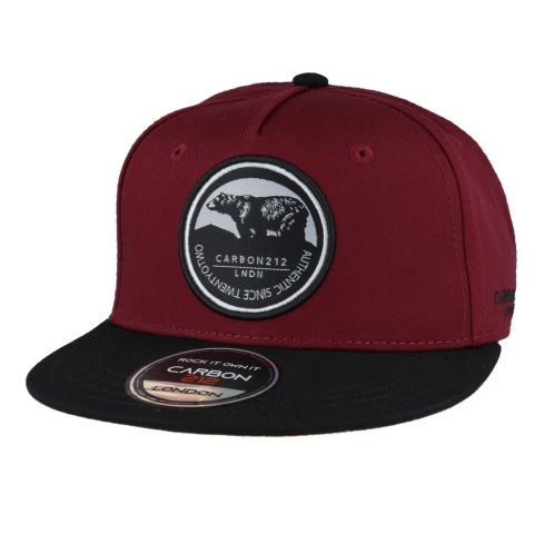 Carbon212 Youth Bear Authentic Since TwentyOTwo Snapback - Maroon