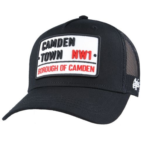 Carbon212 Camden Mesh Trucker Baseball Cap - Black