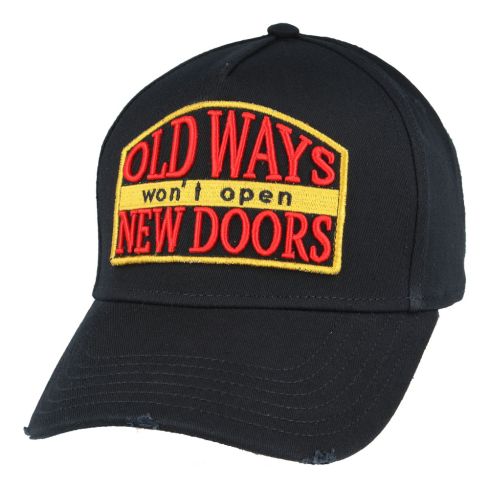 Carbon212 Old Ways Won't Open New Doors Baseball Cap - Black