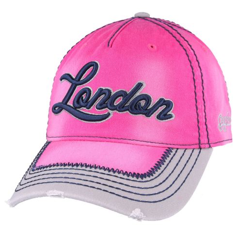 Carbon212 New London Washed Cotton Baseball Cap - Pink
