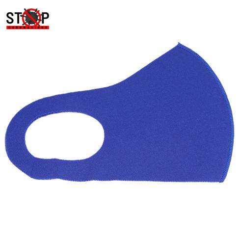 Maz Polyester Face Mouth Cover Dust proof Facial UV Protective Washable Reusable - Blue