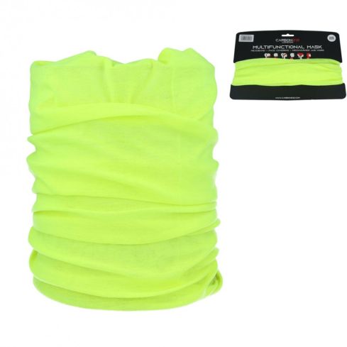 Carbon212 Neon Multifunctional Neck Snood Hairband Tube Gaiter Sports Running - Yellow