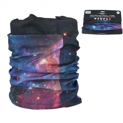 Carbon212 Space Galaxy Multifunctional Neck Snood Hairband Tube Gaiter Sports Running - Blue