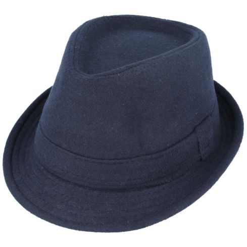 Maz Wool Trilby Hat - Navy