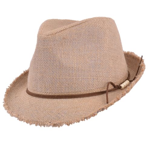 Maz Summer Cotton Trilby Hat - Natural