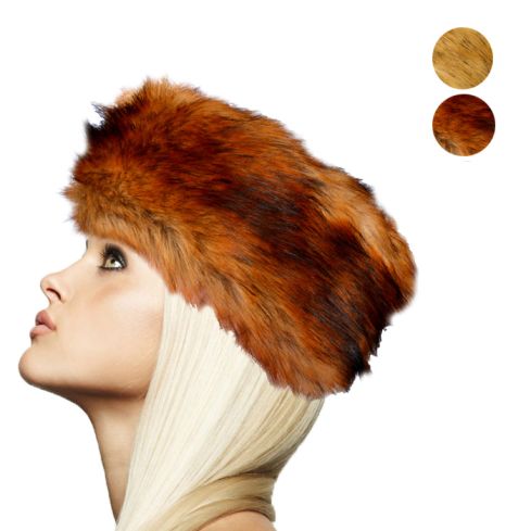 Maz Elastic Faux Fur Headband - Mix/Color 