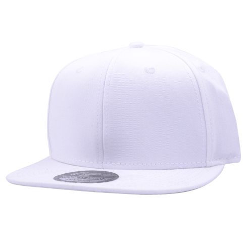 Carbon212 Plain Snapback  Cap – White