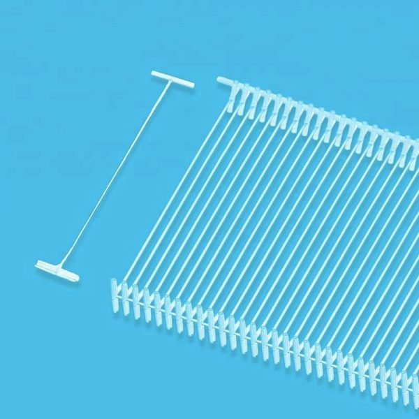 Maz Plastic Tag Pins - White