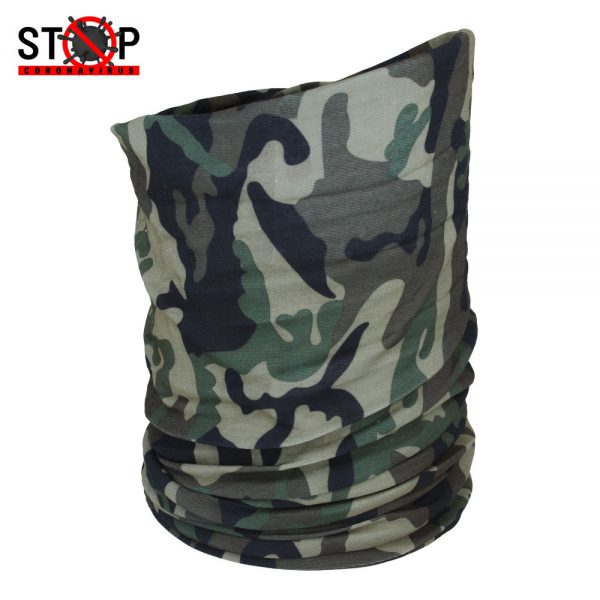 Beechfield Multifunctional Neck Snood Hairband Tube Gaiter Sports Running Headband - Camouflage