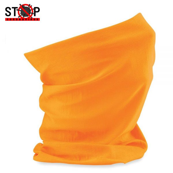Beechfield Multifunctional Neck Snood Hairband Tube Gaiter Sports Running Headband - Orange