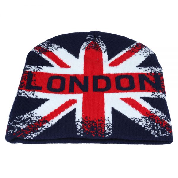 Maz London Union Jack Short Beanie - Blue