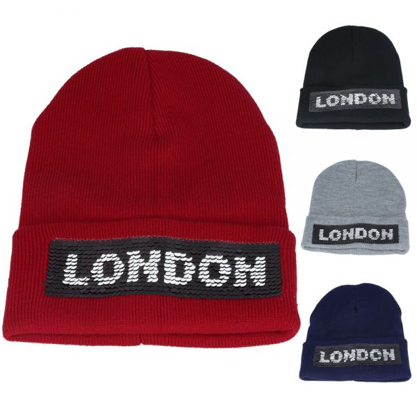 Maz London Sequins Beanie - Assorted Colours