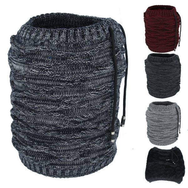 Maz Unisex Cable Knitted Neck Warmer With Warm Lining