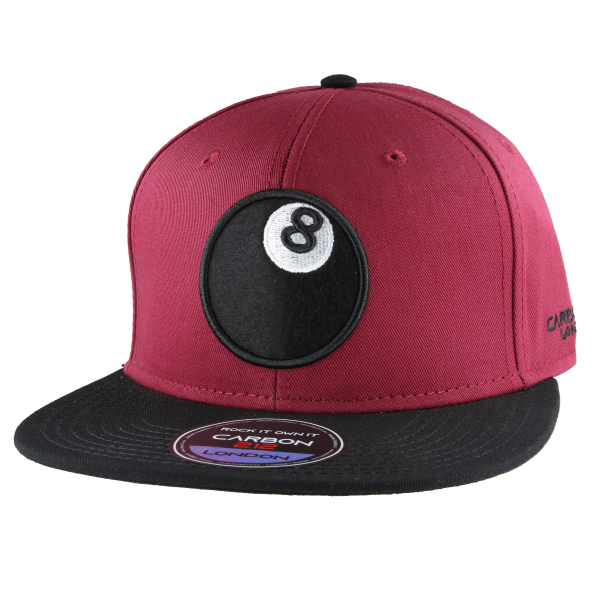 Carbon 212 Billiards 8-Ball Snapback Cap - Cardinal