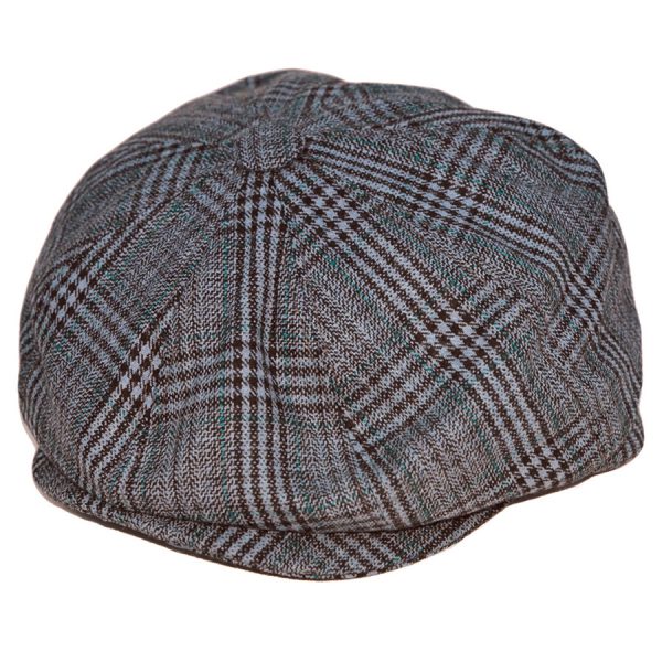 Newsboy Cap Check - Grey