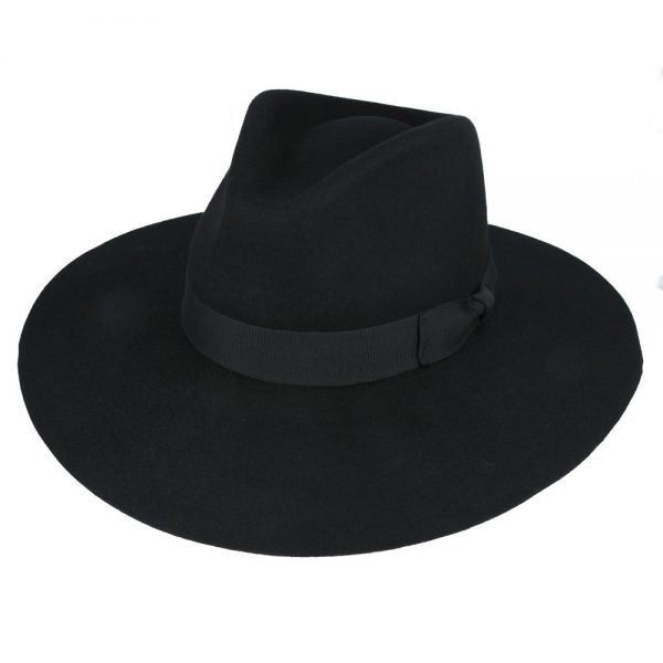 Maz Limited Edition Stiff Wide Brim Wool Fedora Hat