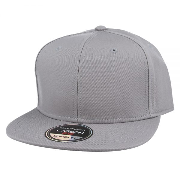 Carbon212 Plain Snapback Cap – Grey