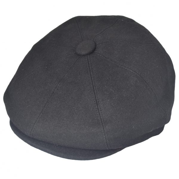 G&H Wool Newsboy Cap - Black