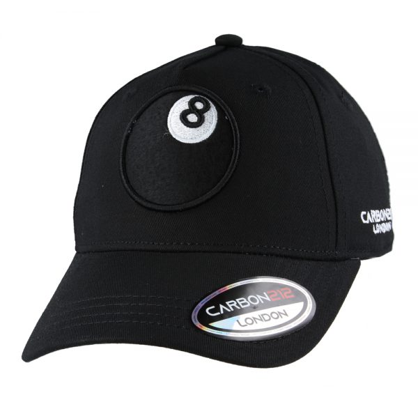 Carbon212 Youth Billiards 8-Ball Baseball Cap - Black