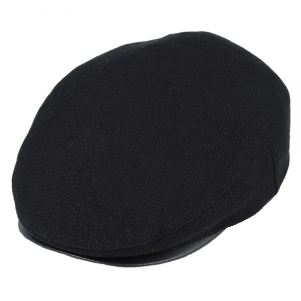 Gladwin Bond Cotton Flat Cap - Black